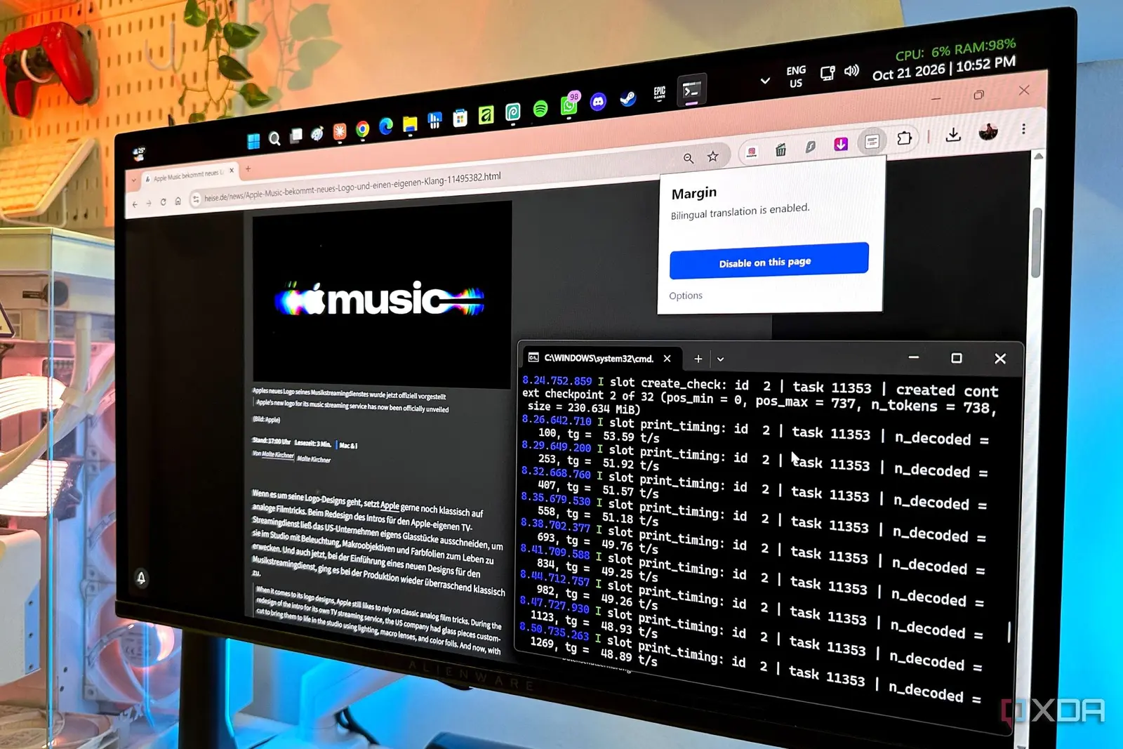 Inteligența artificială locală ia locul traducerilor din cloud pe plăcile video personale